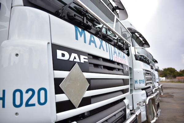 10 DAF trucks for Maxillaria Logistics