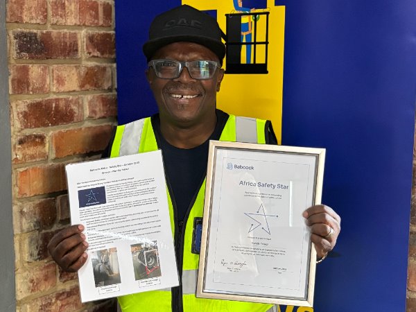 Babcock Africa, Media, Innovative tyre storage wins Africa Safety Star October 2025