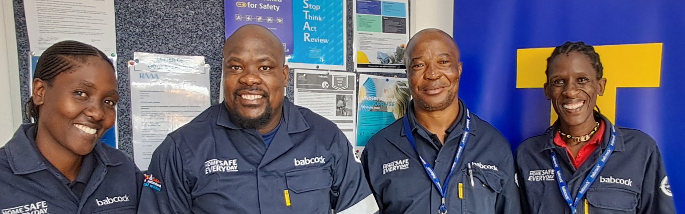 Babcock Africa, Media, Congratulations to the team at the Plant Services Rustenburg branch who are awarded the Africa Safe
