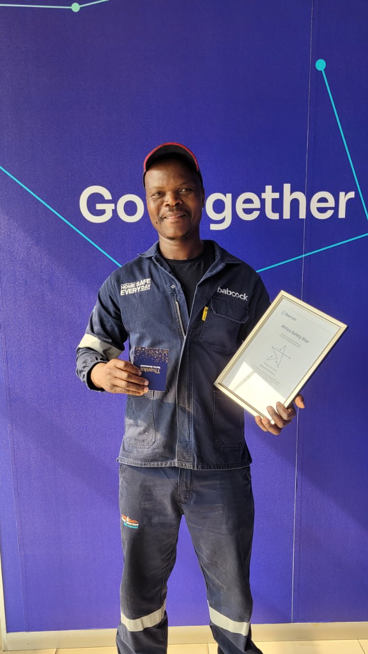 Babcock Africa, Media, Elvis wins Africa Safety Star for December